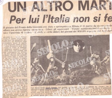VITTIME DI PARTITO RAMELLI SERGIO 4