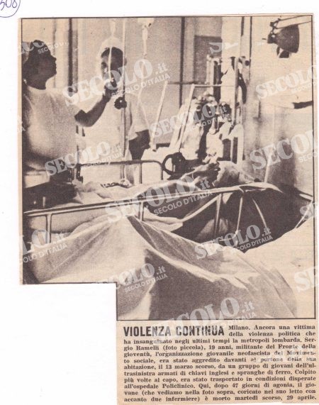 VITTIME DI PARTITO RAMELLI SERGIO 2