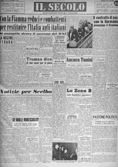 domenica 18 maggio 1952
