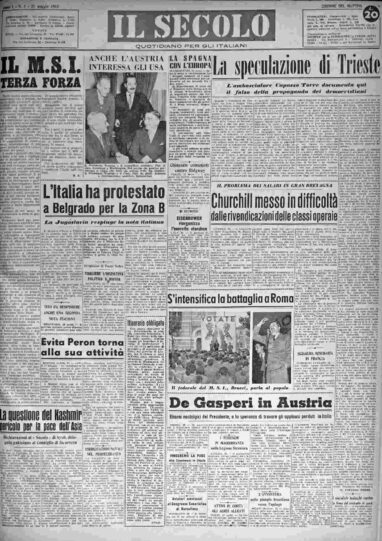 mercoledì 21 maggio 1952