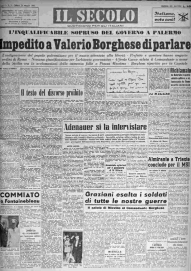sabato 24 maggio 1952