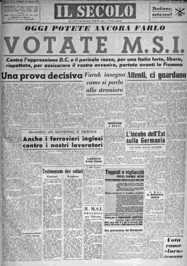 domenica 25 maggio 1952