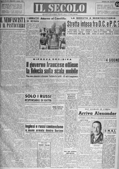 mercoledì 4 giugno 1952