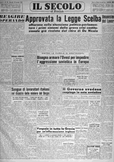 giovedì 19 giugno 1952