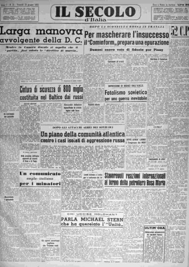 venerdì 20 giugno 1952