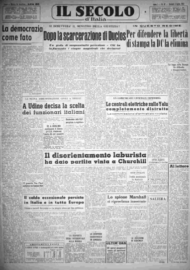giovedì 3 luglio 1952