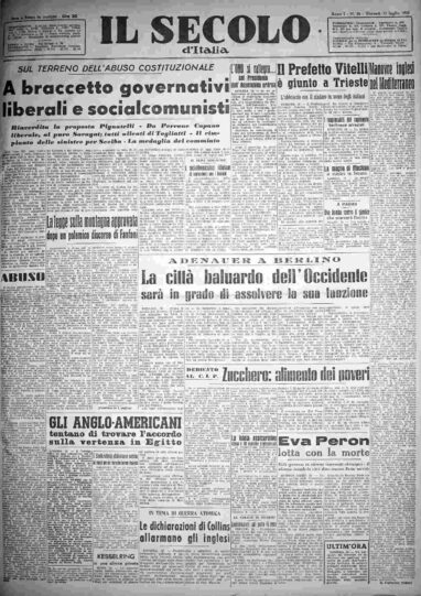 giovedì 17 luglio 1952