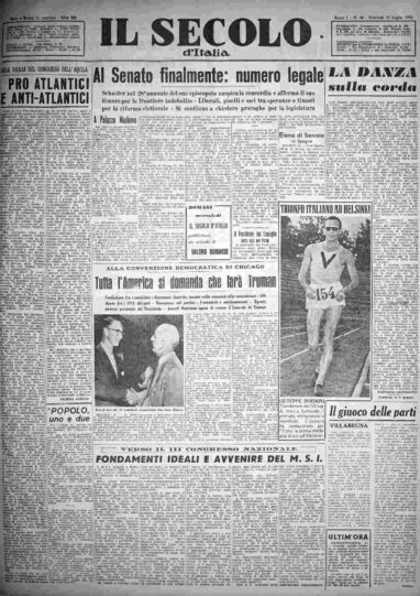 martedì 22 luglio 1952