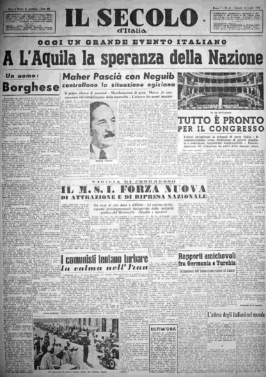 sabato 26 luglio 1952