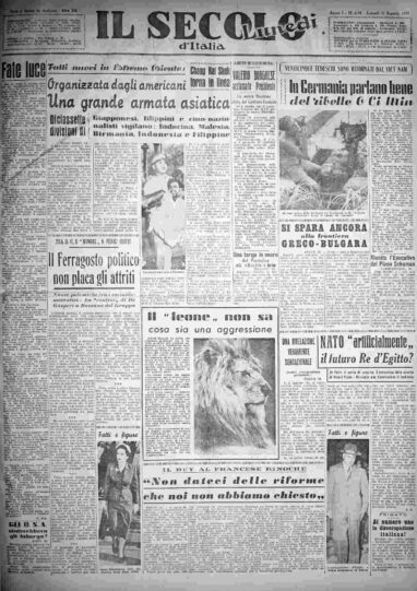 lunedì 11 agosto 1952