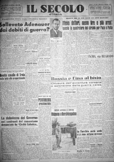 martedì 19 agosto 1952
