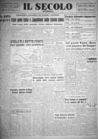 domenica 21 settembre 1952