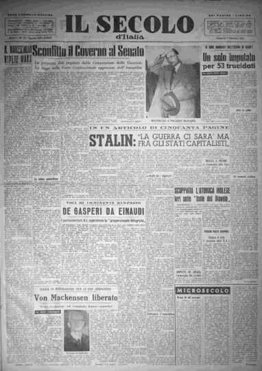 venerdì 3 ottobre 1952