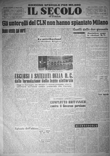 martedì 14 ottobre 1952