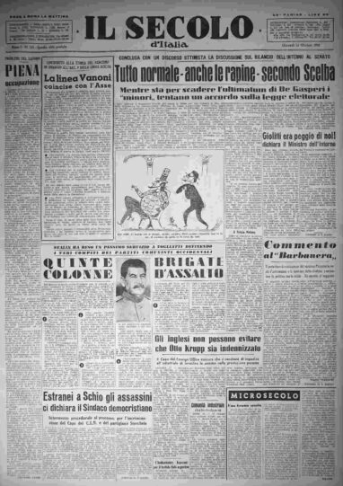 giovedì 16 ottobre 1952