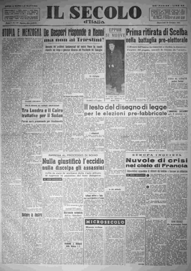 mercoledì 22 ottobre 1952