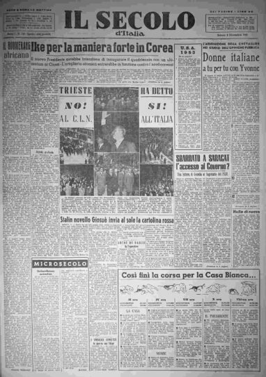 sabato 8 novembre 1952