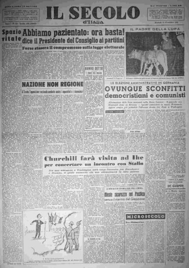 martedì 11 novembre 1952