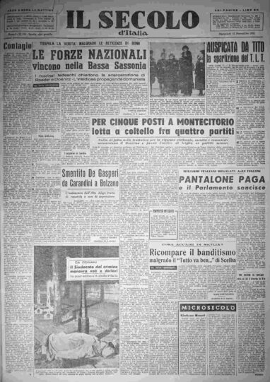 mercoledì 12 novembre 1952