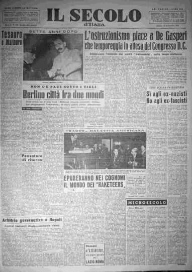 sabato 15 novembre 1952