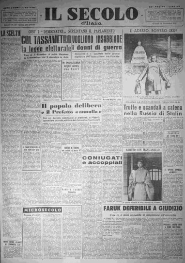 giovedì 20 novembre 1952