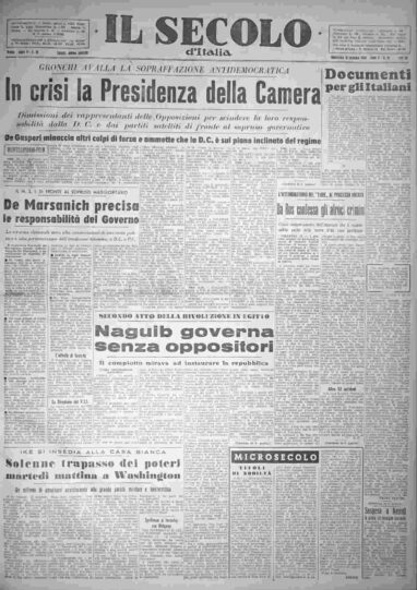 domenica 18 gennaio 1953