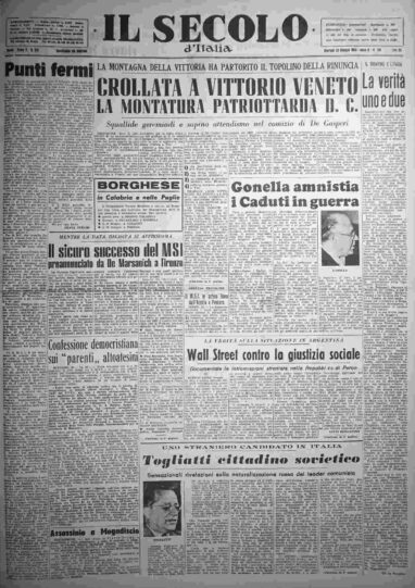 martedì 26 maggio 1953