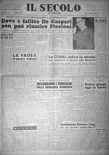 martedì 4 agosto 1953