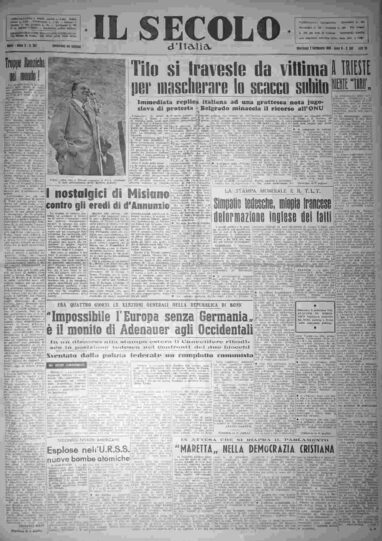 mercoledì 2 settembre 1953