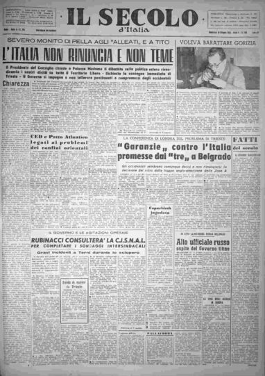 domenica 18 ottobre 1953