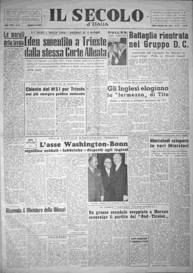 sabato 21 novembre 1953