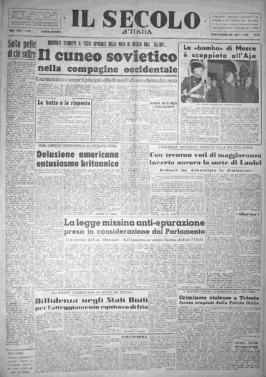 sabato 28 novembre 1953