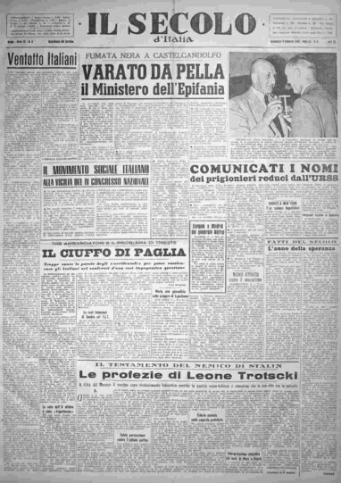 domenica 3 gennaio 1954