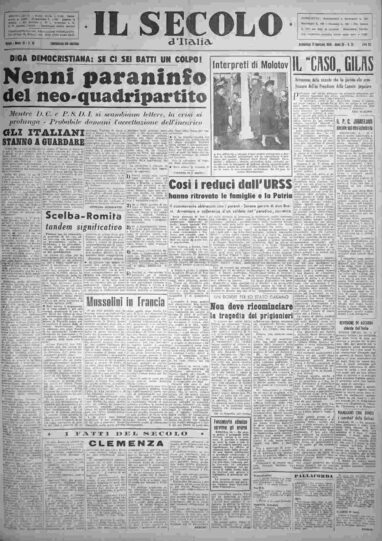 domenica 17 gennaio 1954