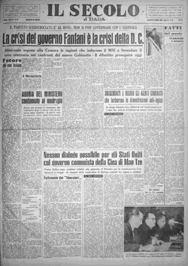 venerdì 29 gennaio 1954