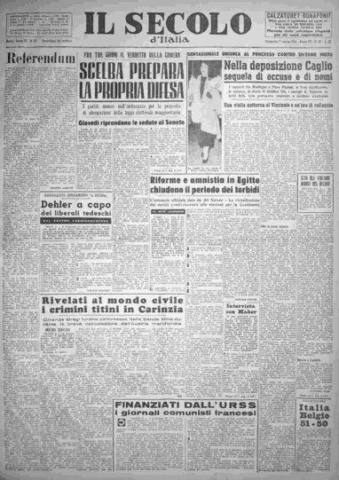 domenica 7 marzo 1954