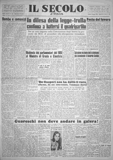 sabato 1 maggio 1954
