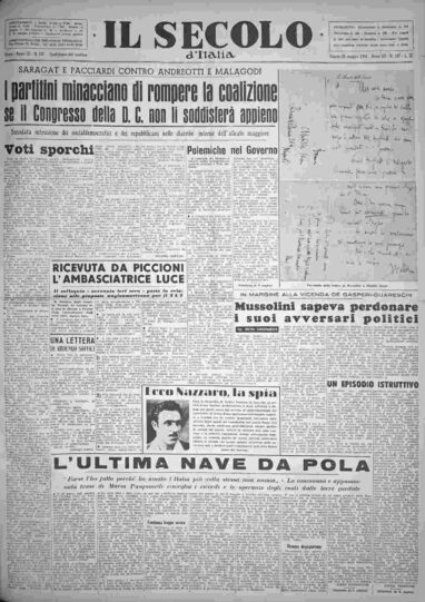 sabato 29 maggio 1954