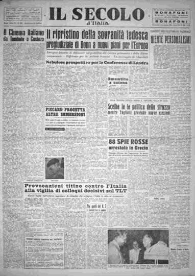domenica 5 settembre 1954