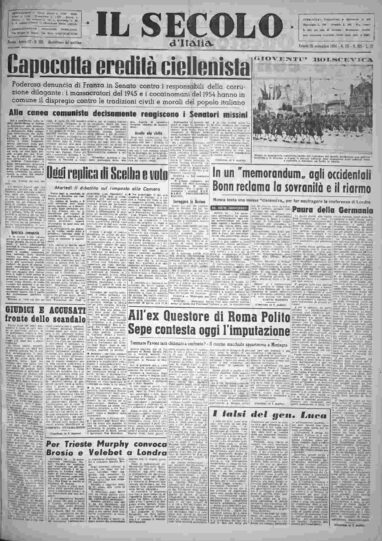 sabato 25 settembre 1954