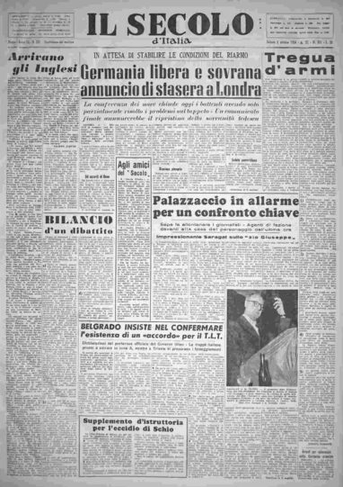 sabato 2 ottobre 1954