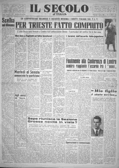 domenica 3 ottobre 1954
