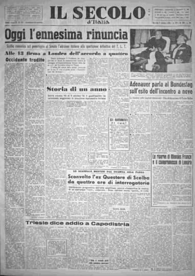 martedì 5 ottobre 1954