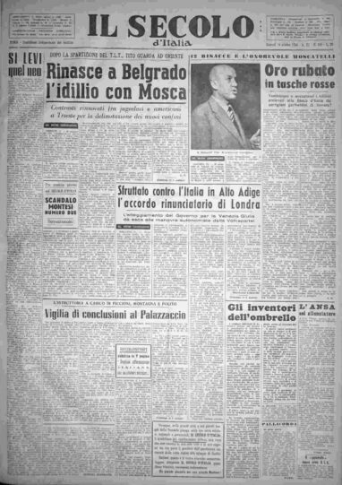 giovedì 14 ottobre 1954