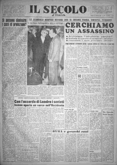 sabato 16 ottobre 1954