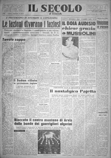 mercoledì 3 novembre 1954