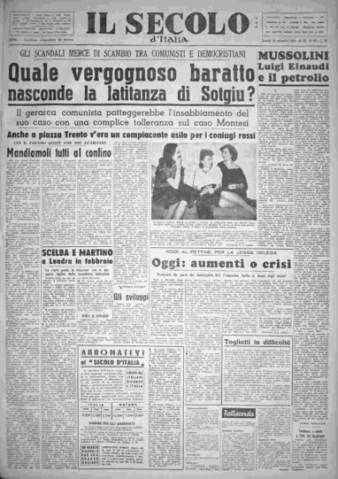 giovedì 18 novembre 1954