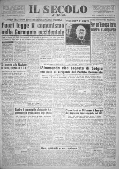 martedì 23 novembre 1954