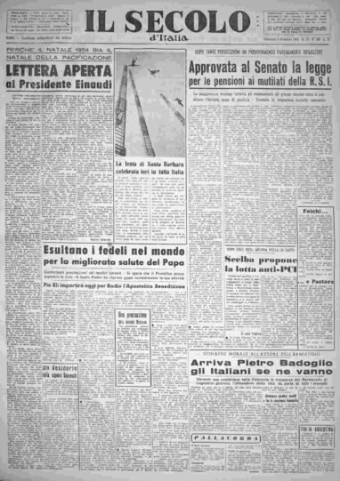 domenica 5 dicembre 1954
