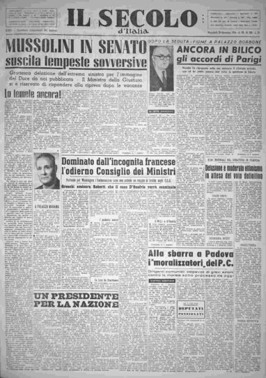 mercoledì 29 dicembre 1954